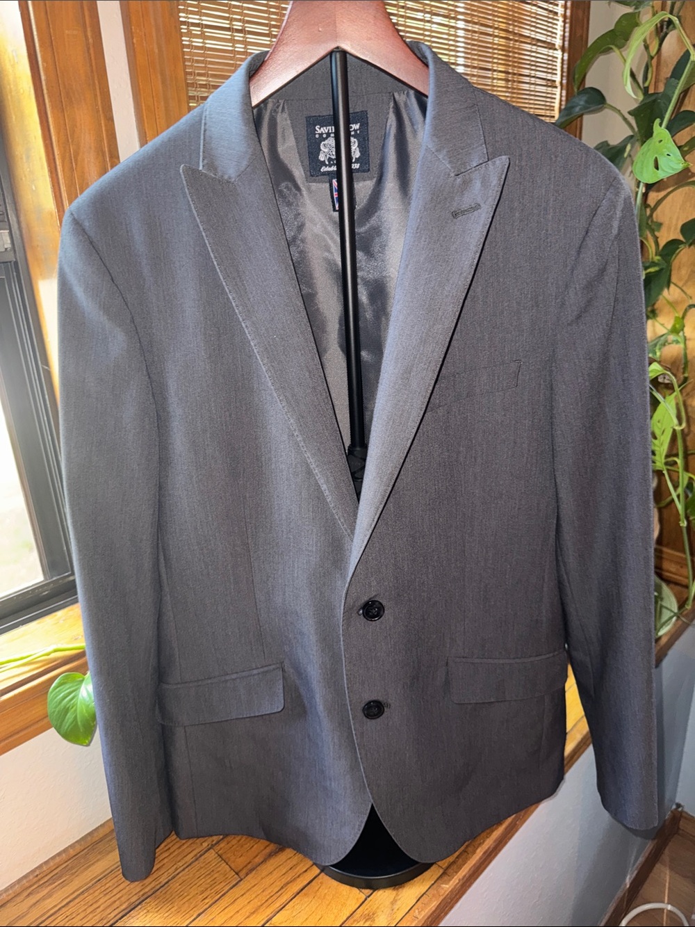 ✨ Savile Row Company Grey "Lancaster-S" Suit Jacket / Sport Coat 40R